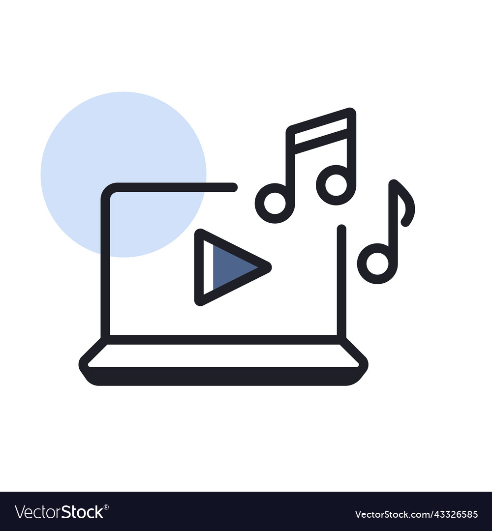 Listen To Music On Laptop Icon Royalty Free Vector Image listen-to-music-on-laptop-icon-royalty-free-vector-image