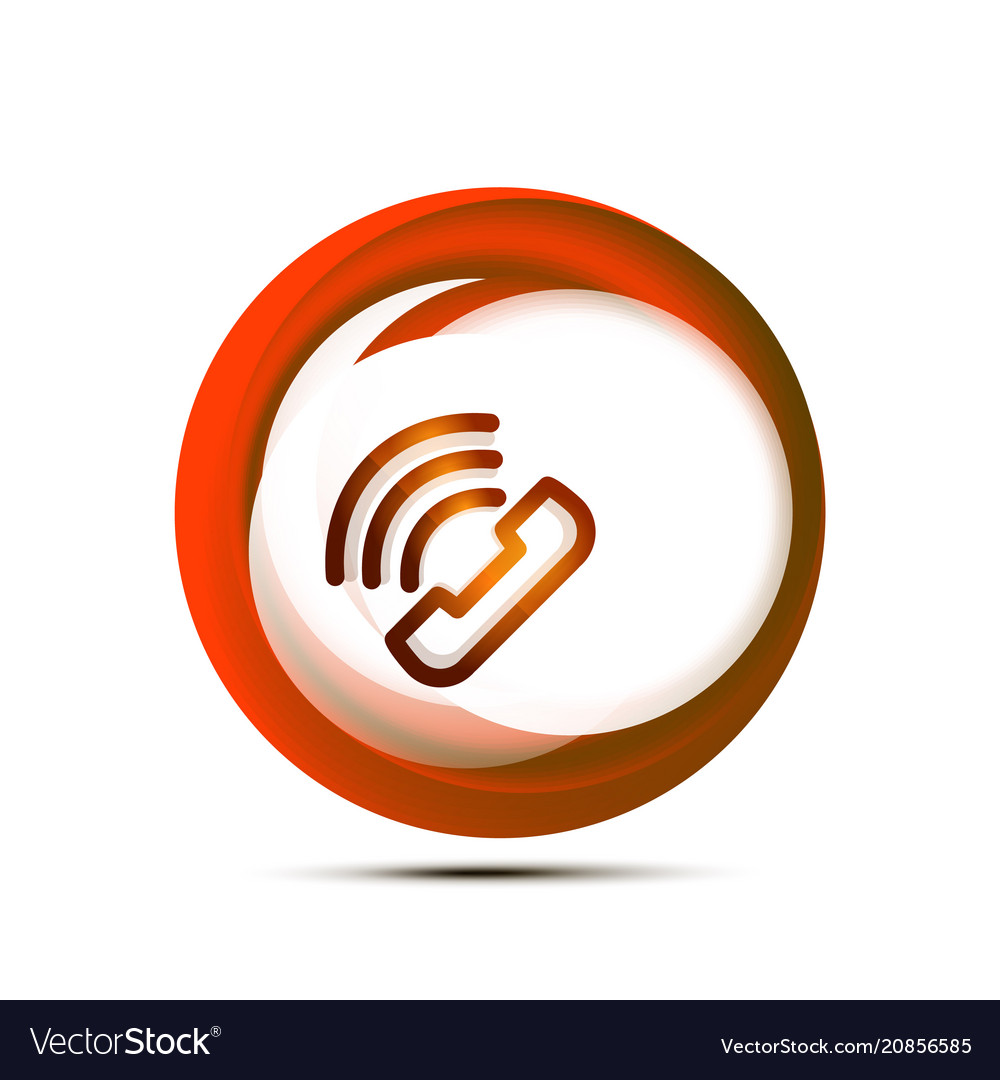 Old fashioned phone button call center support vector image Old fashioned phone button call center support