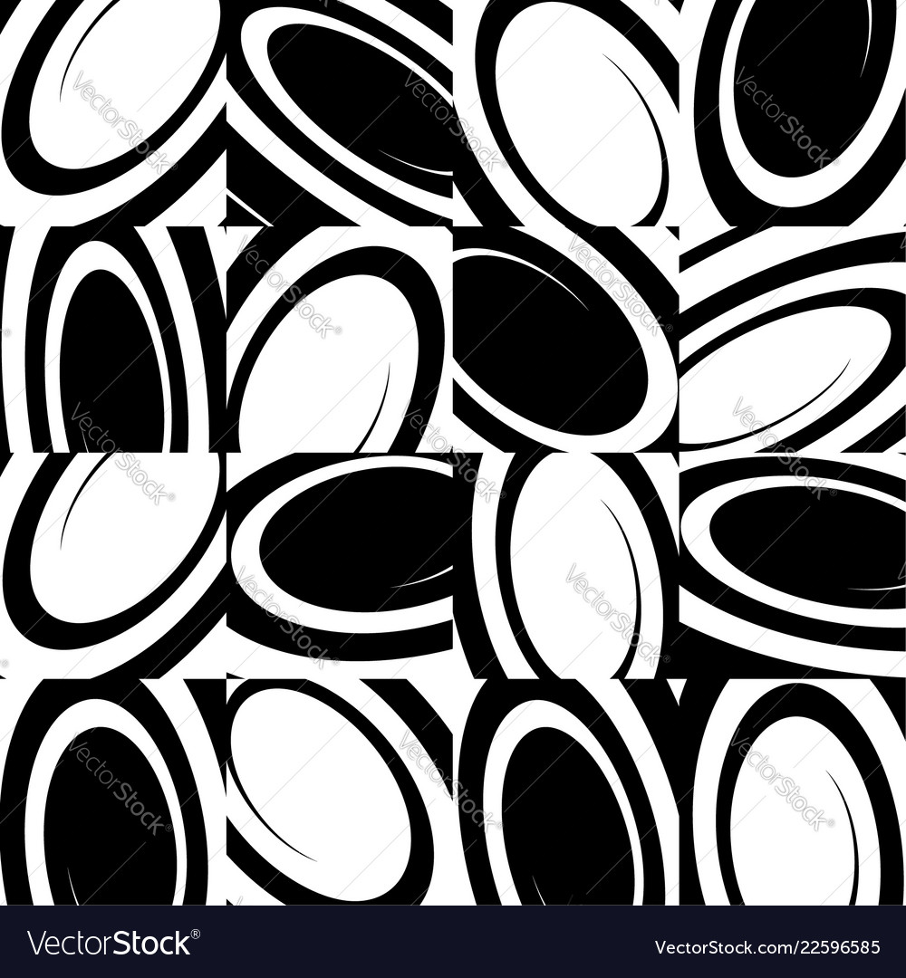 Seamless pattern with spiral shapes art vector image Seamless pattern with spiral shapes art