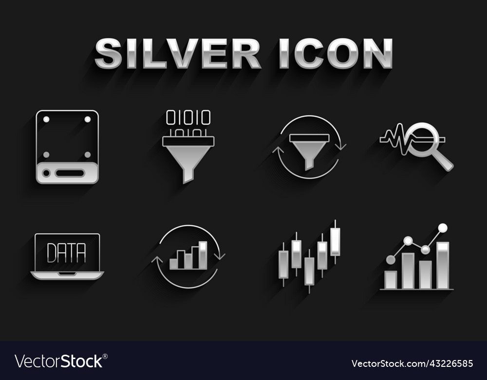 Set pie chart infographic search data analysis vector image Set pie chart infographic search data analysis