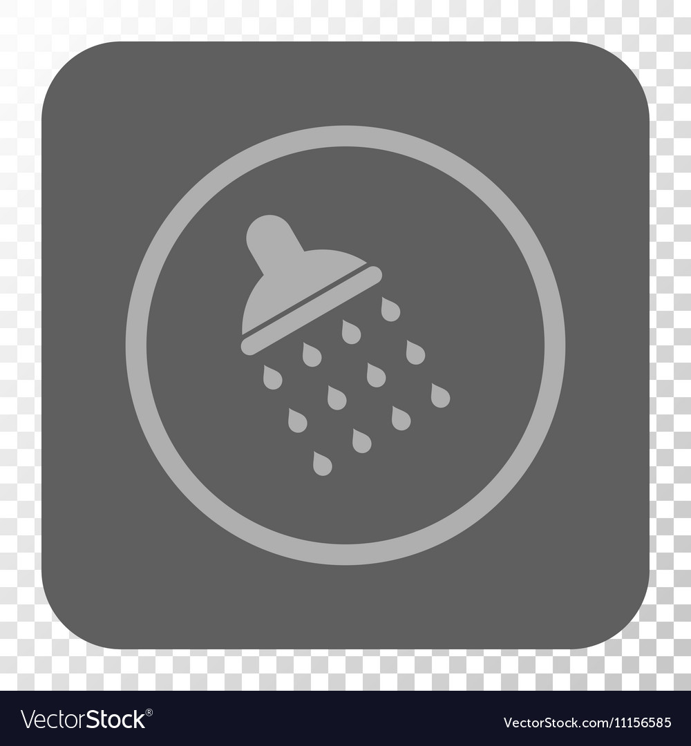Shower rounded square button