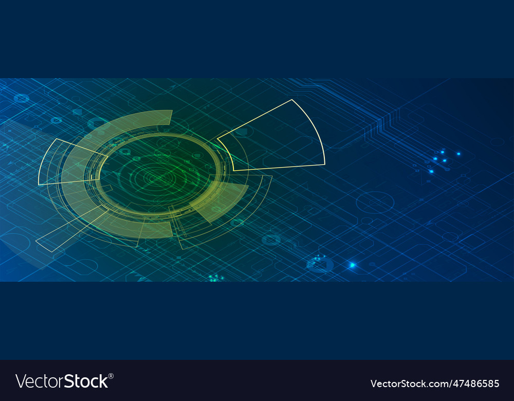 Technology data background idea of global vector image Technology data background idea of global