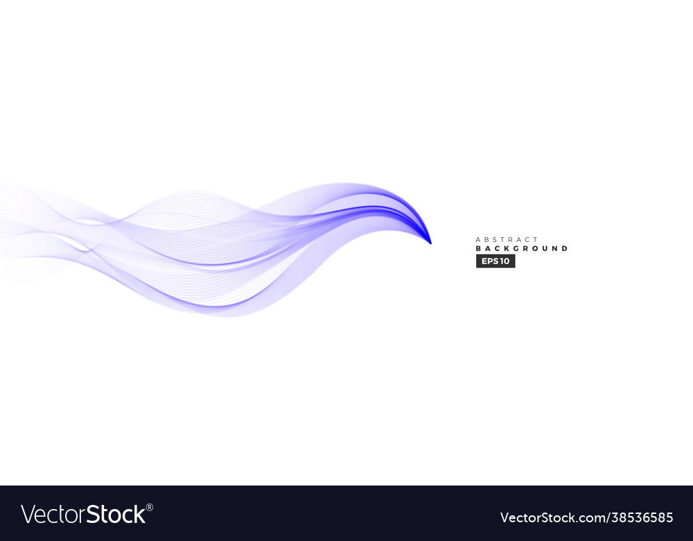 Wave element with abstract violet lines