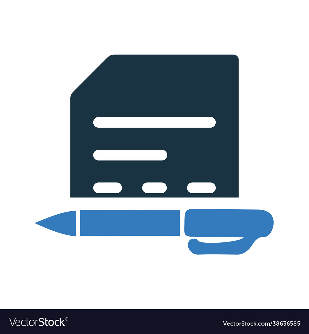 Write document writing icon simple editable