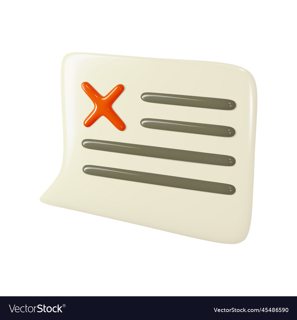 3d no text bubble declined dialog box cross sms vector image 3d no text bubble declined dialog box cross sms