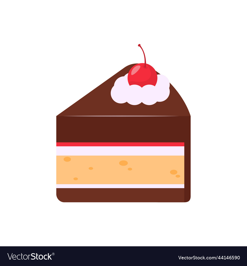 Birthday cake colorful sweets for party Royalty Free Vector