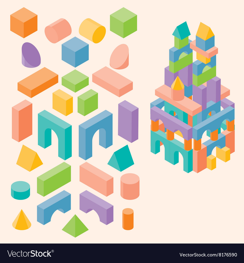Colorful Building Blocks Set