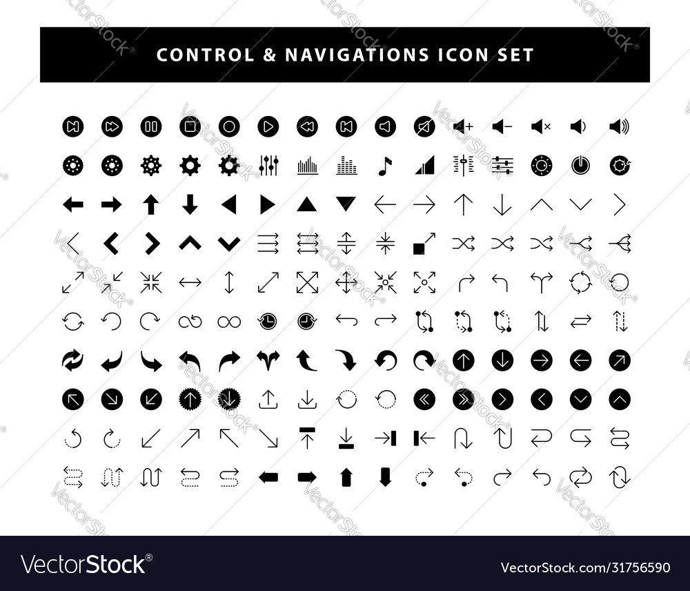 Control & Navigation Icon Set