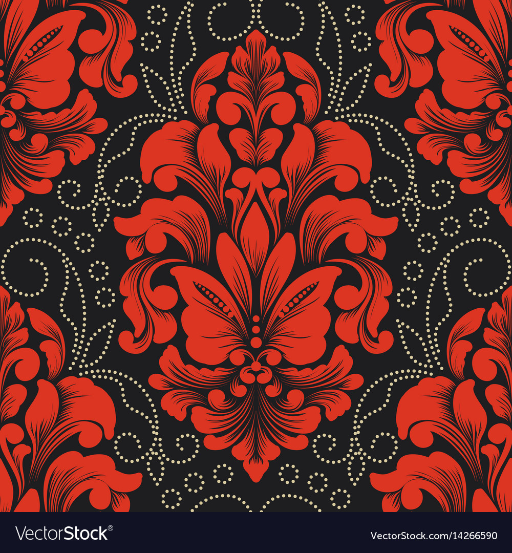 Elegant Damask Floral Pattern