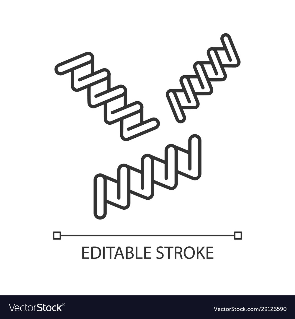 Fusilli linear icon vector image Fusilli linear icon