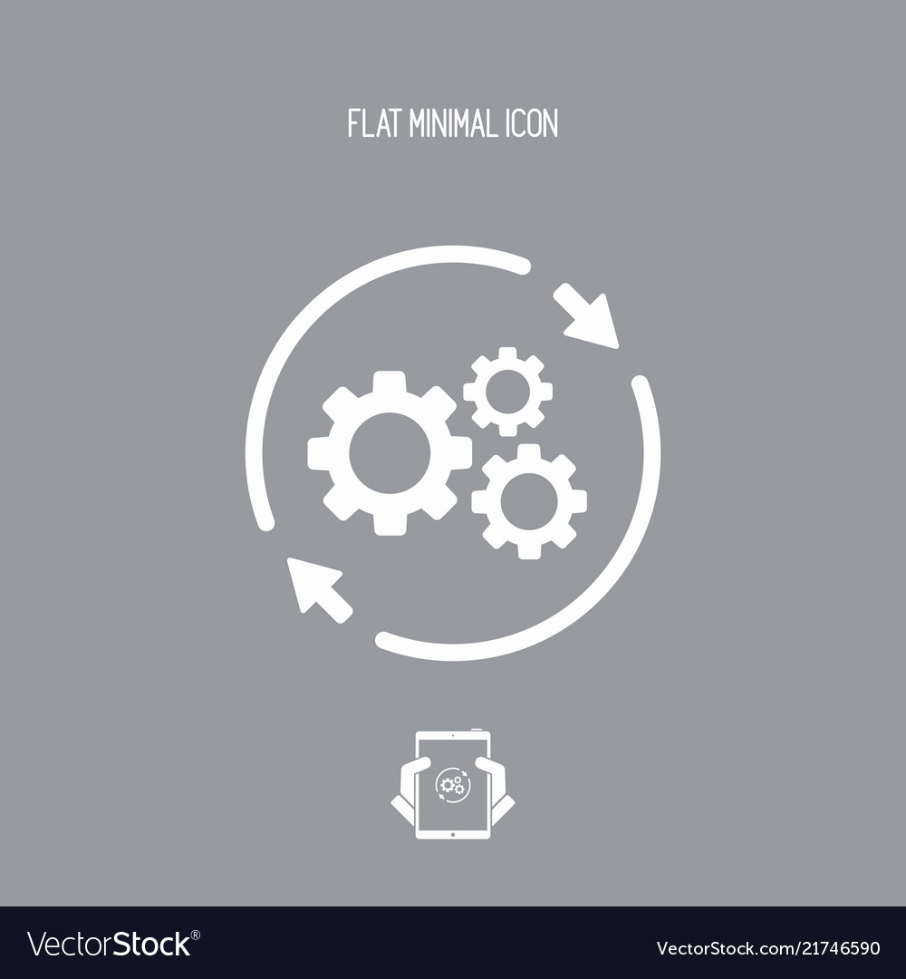 Refresh setting flat icon