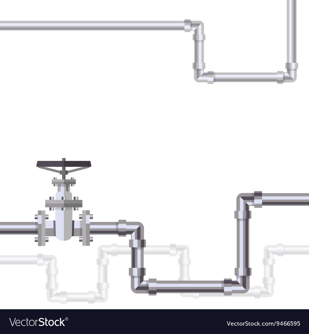 Abstract background with flat designed pipeline