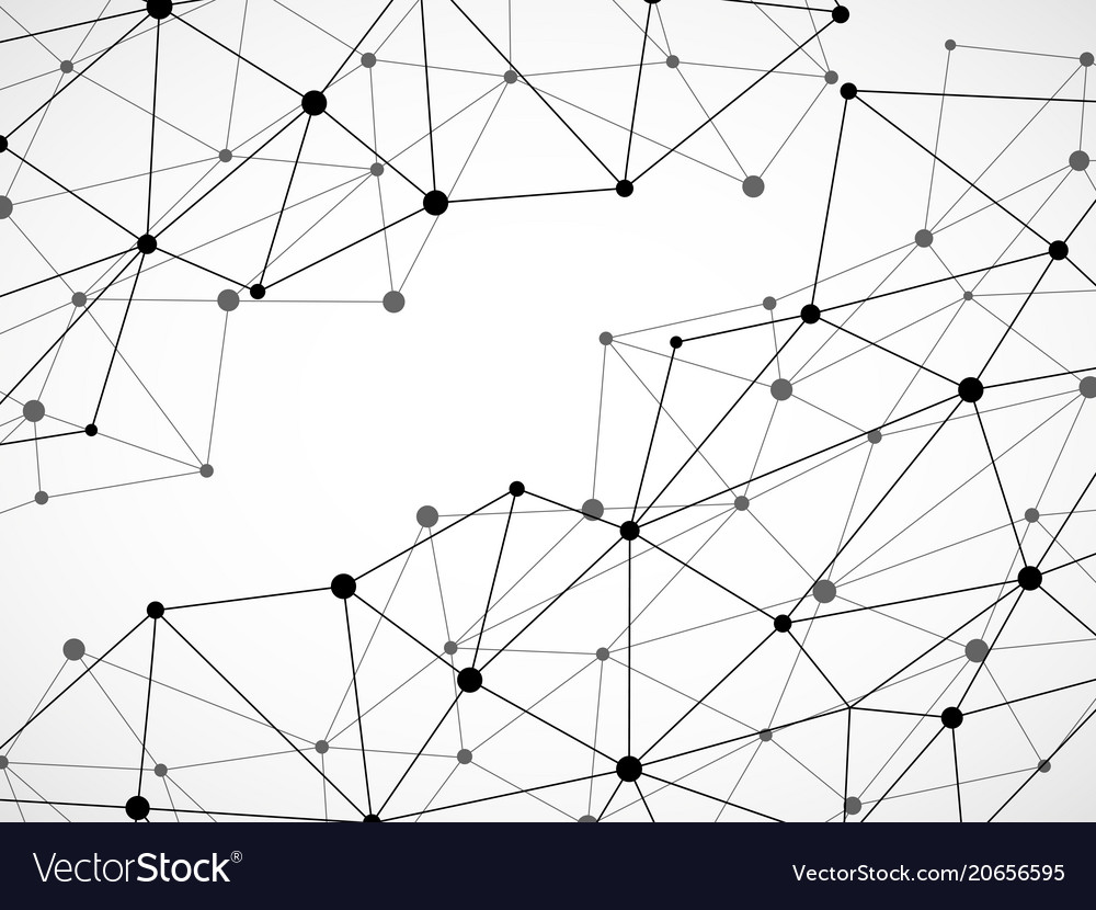 Abstract geometric background with connecting dots