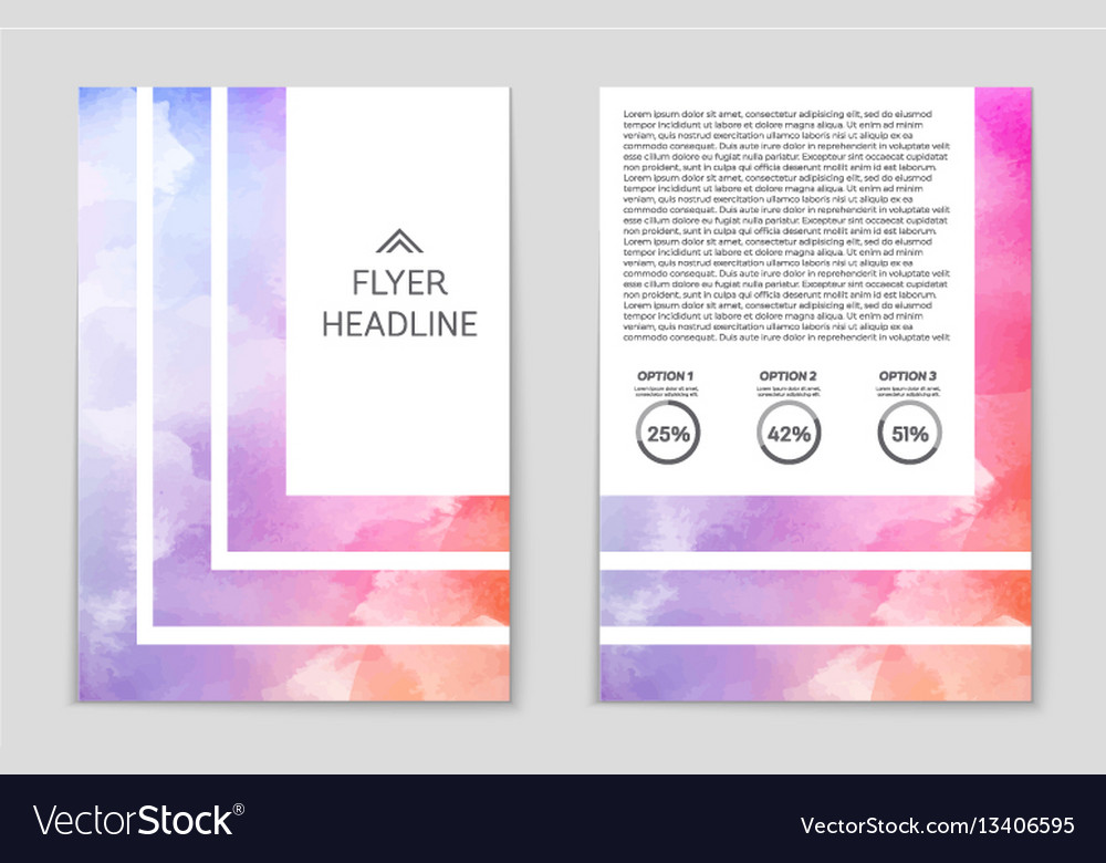 Abstract layout background set for art
