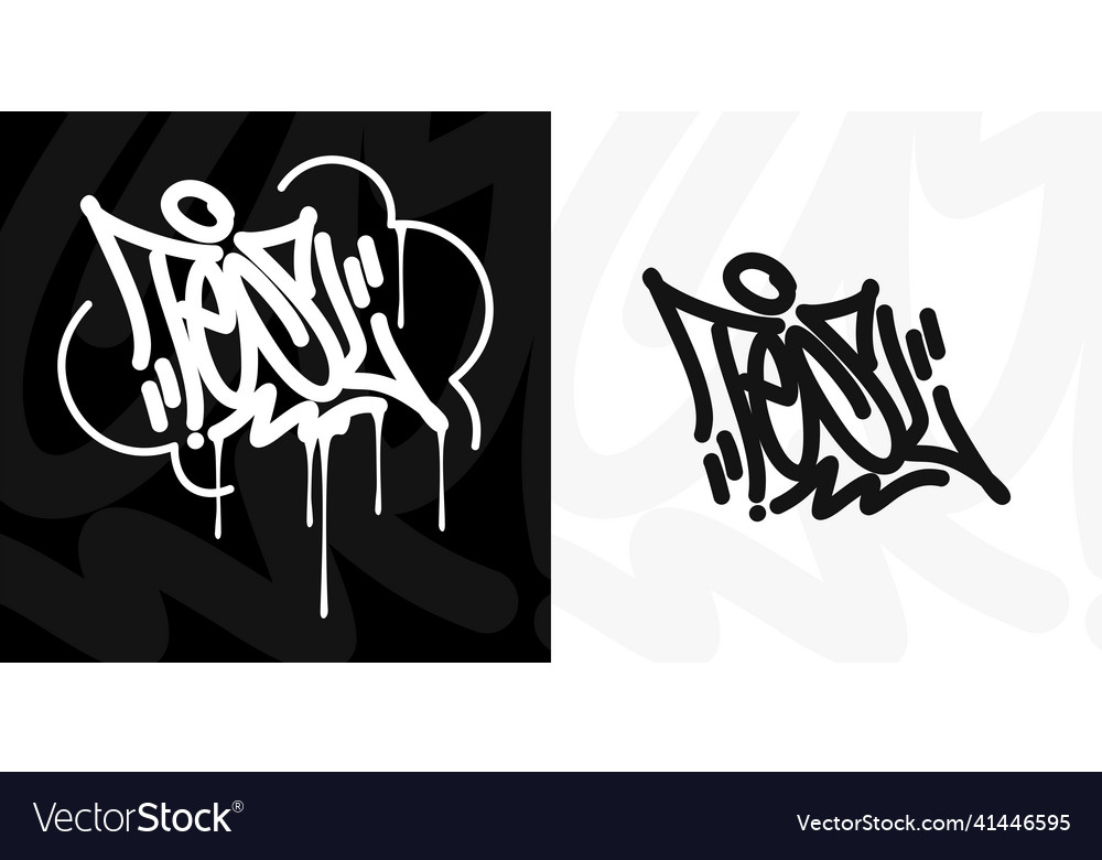 Abstract urban street art graffiti style hand Vector Image