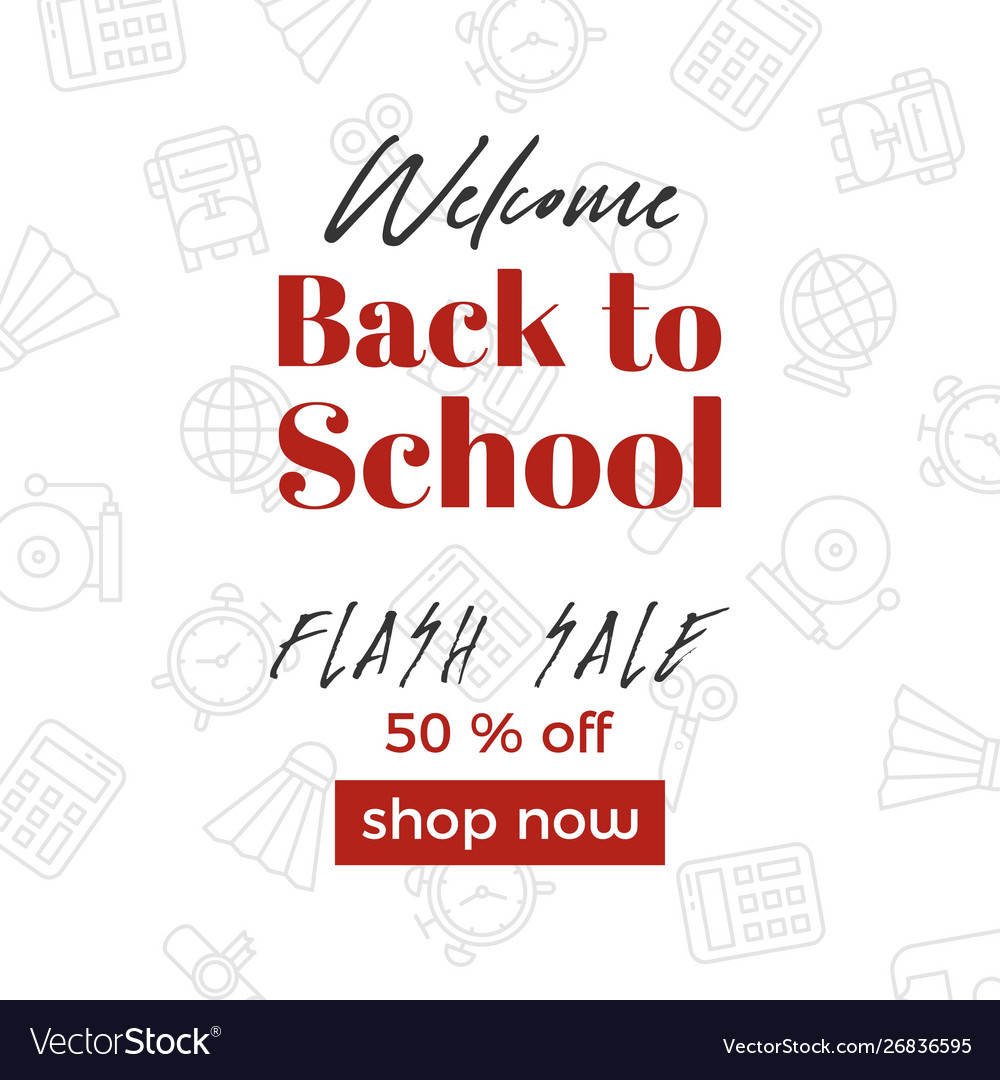 Back to School Sale Poster