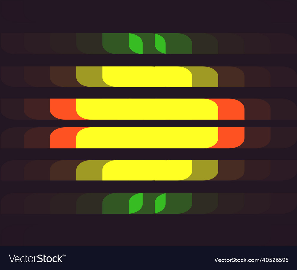 Background with horizontal color cells vector image Background with horizontal color cells