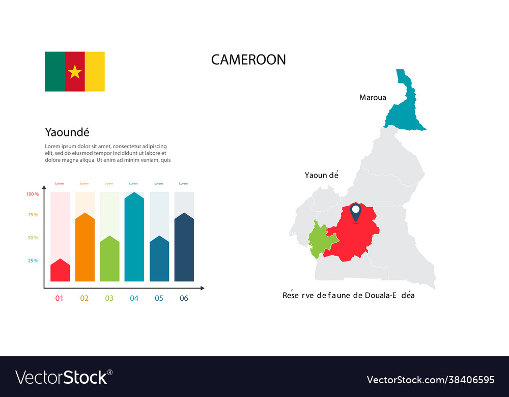Cameroun map image a global in form