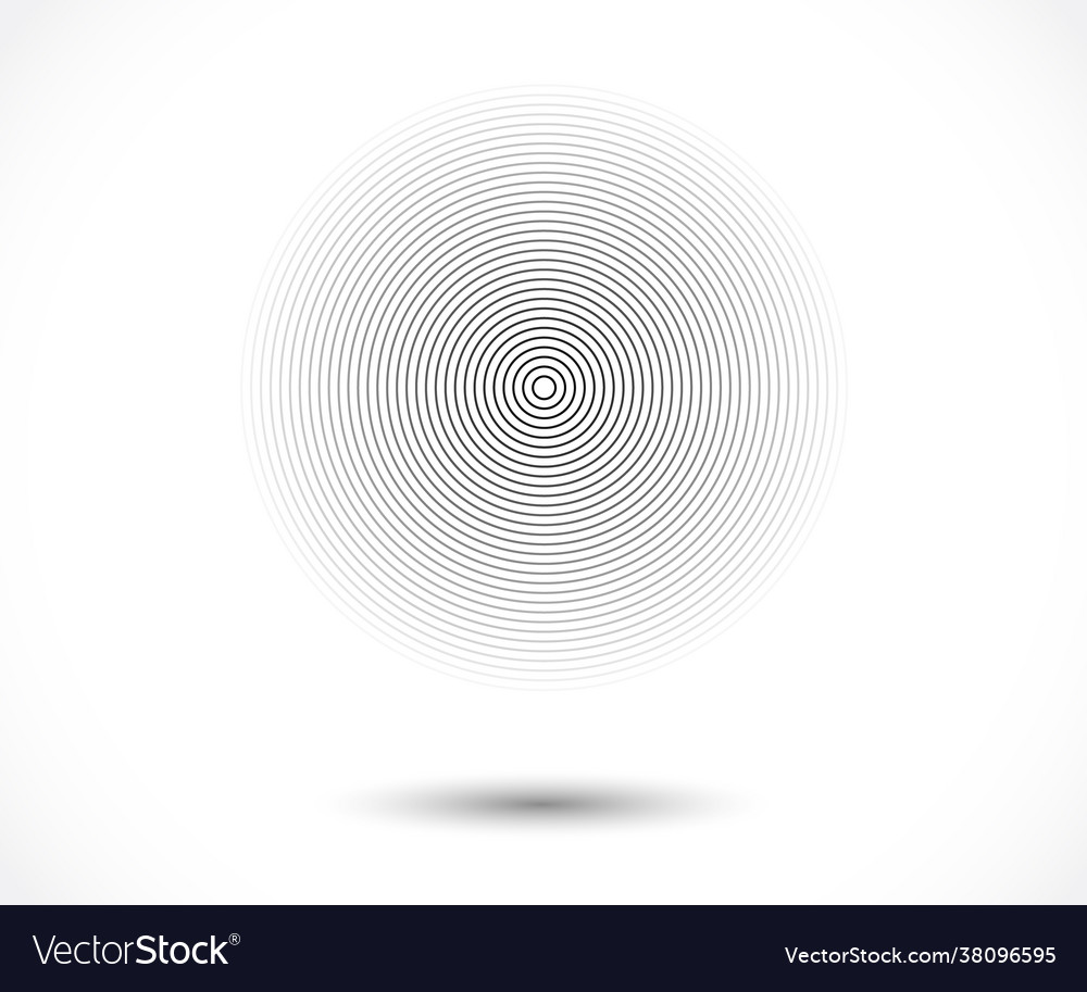 Concentric circle elements element for graphic