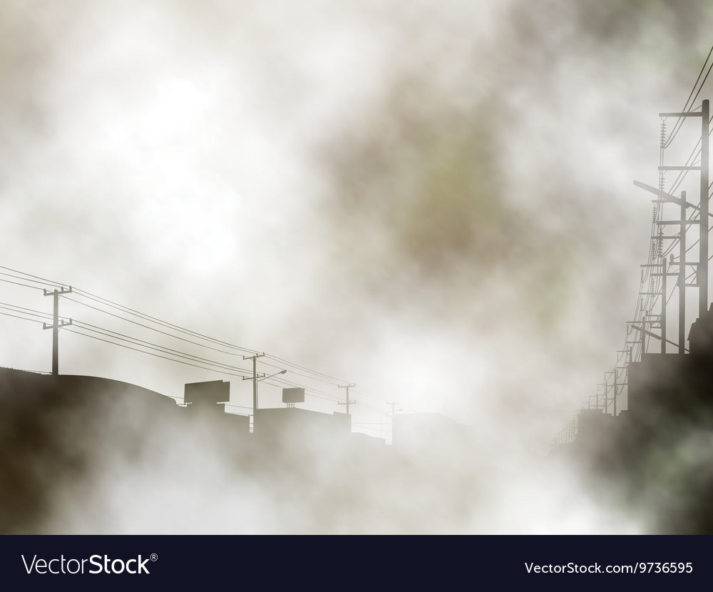 foggy-urban-background-royalty-free-vector-image