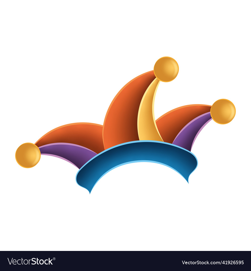 Isolated colored jester hat image