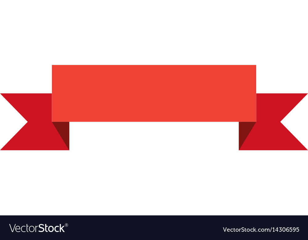 Isolated Decoration Ribbon Design Decorative Vector Image