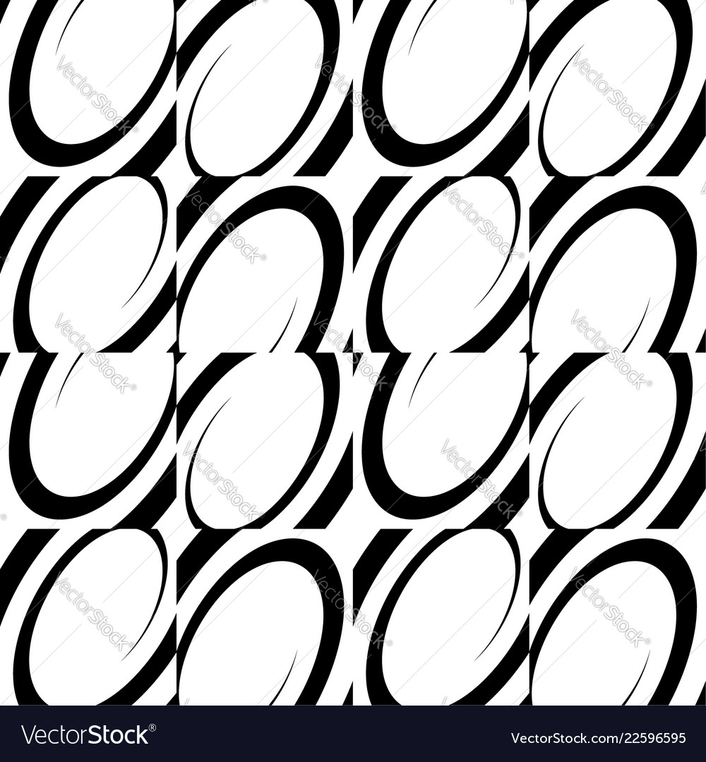 Seamless pattern with spiral shapes art vector image Seamless pattern with spiral shapes art