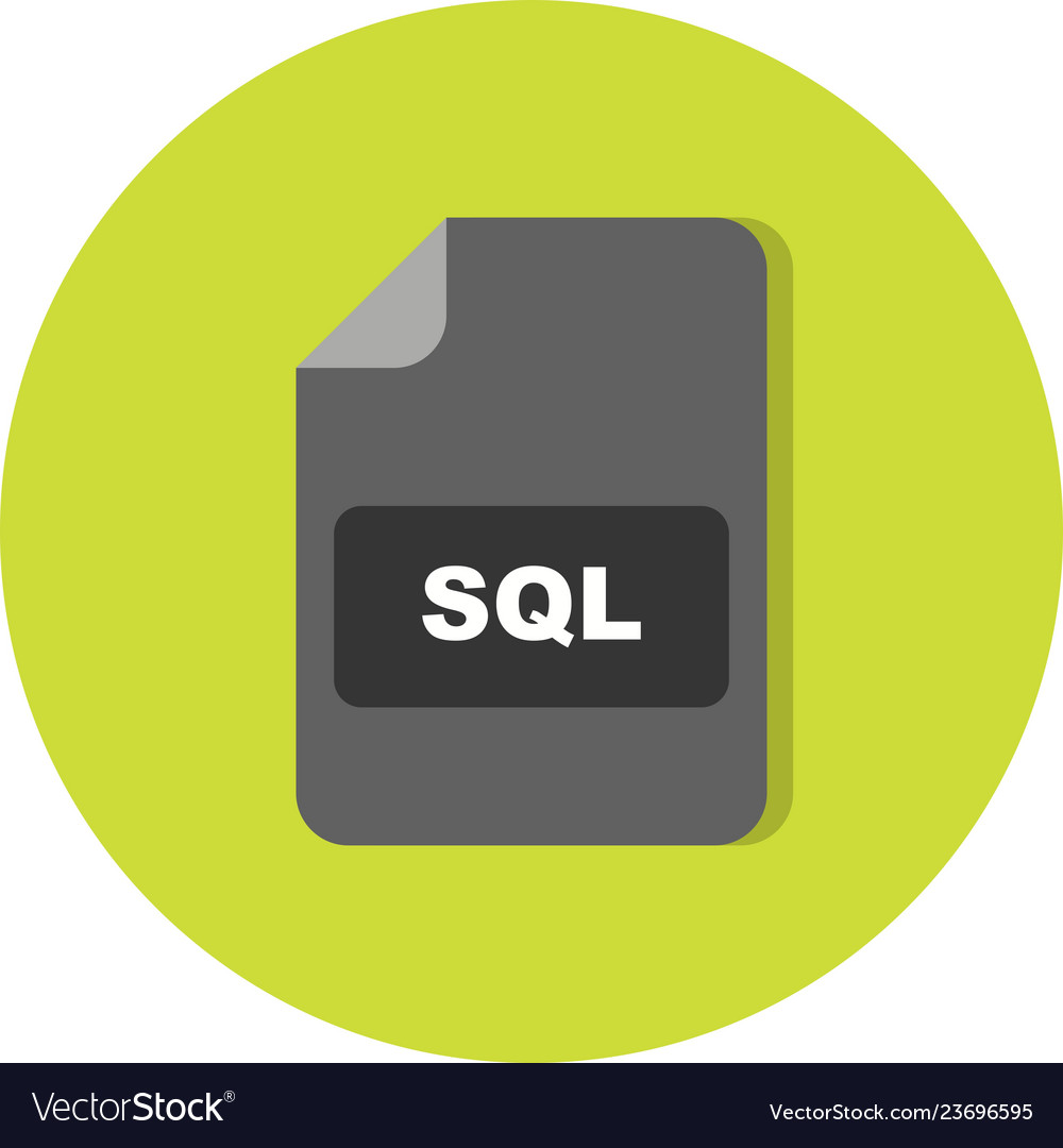 Sql icon Royalty Free Vector Image - VectorStock