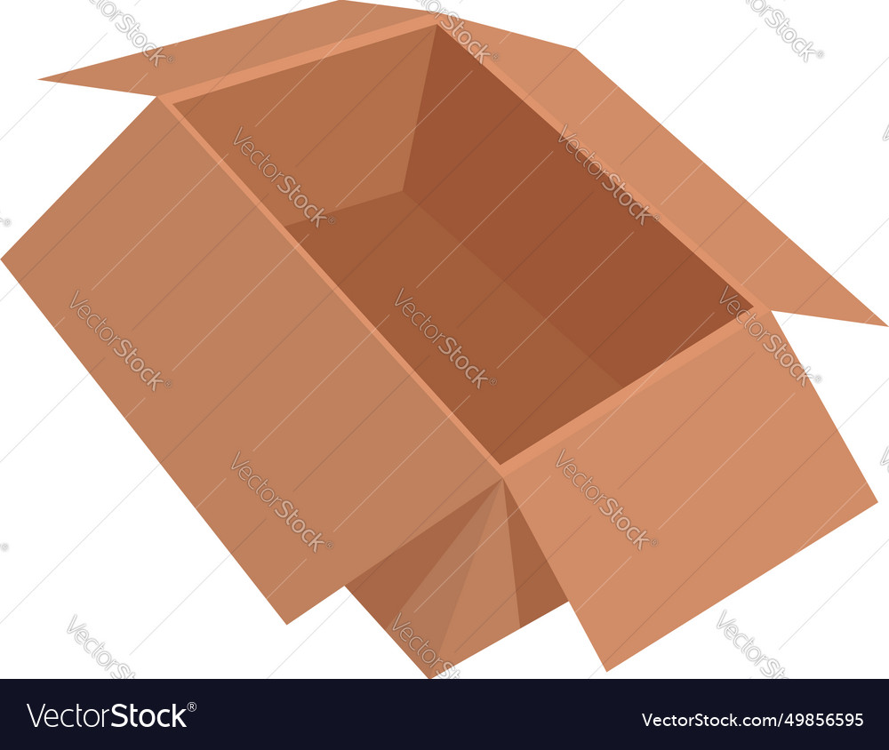 Waste carton box icon cartoon separation Vector Image