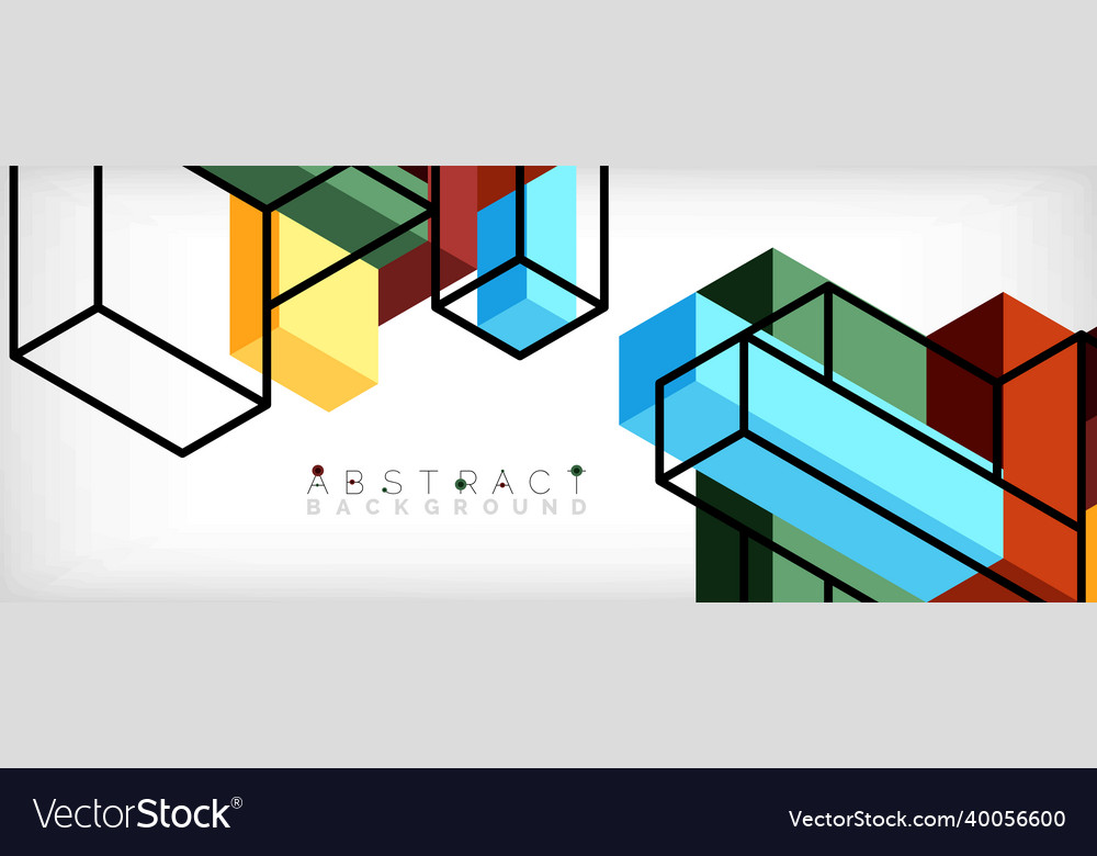 Abstract background 3d cubes cubic elements