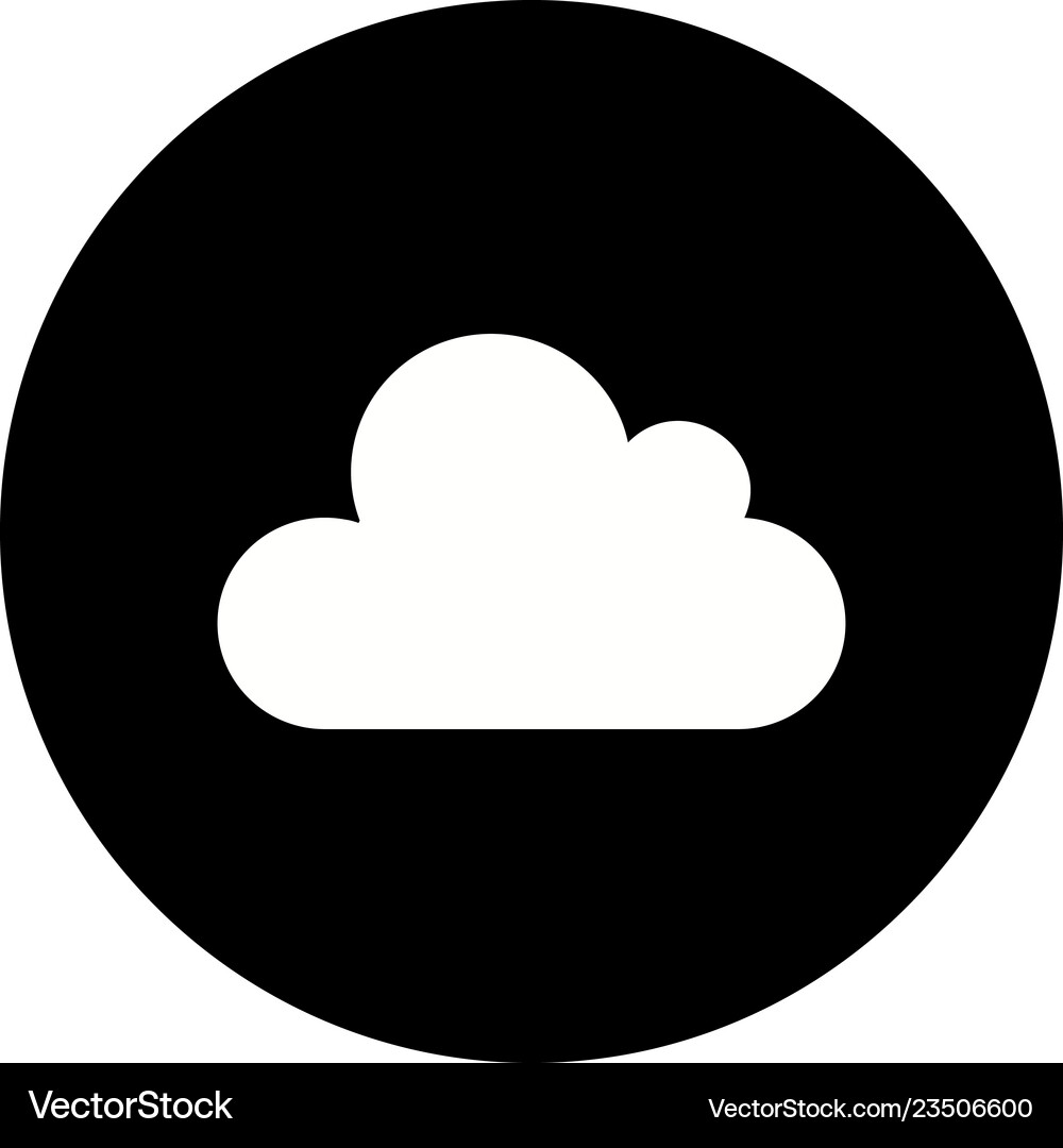 Cloud icon Royalty Free Vector Image - VectorStock