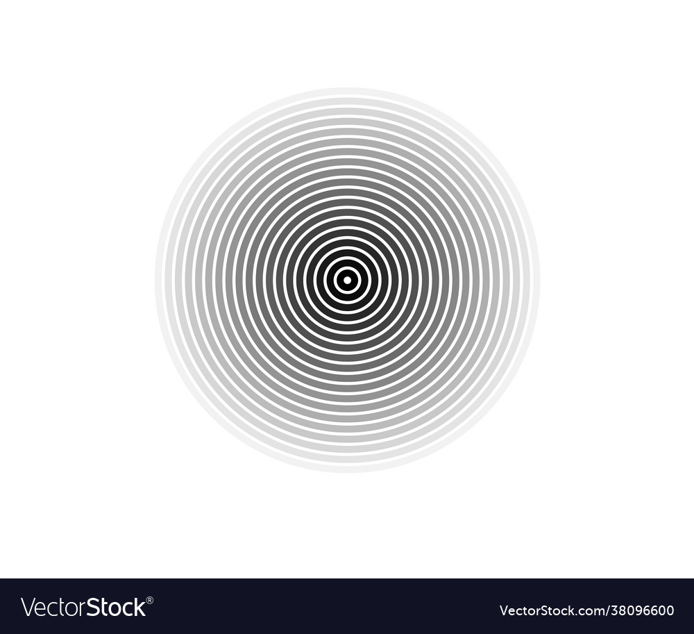 Concentric circle elements element for graphic vector image Concentric circle elements element for graphic