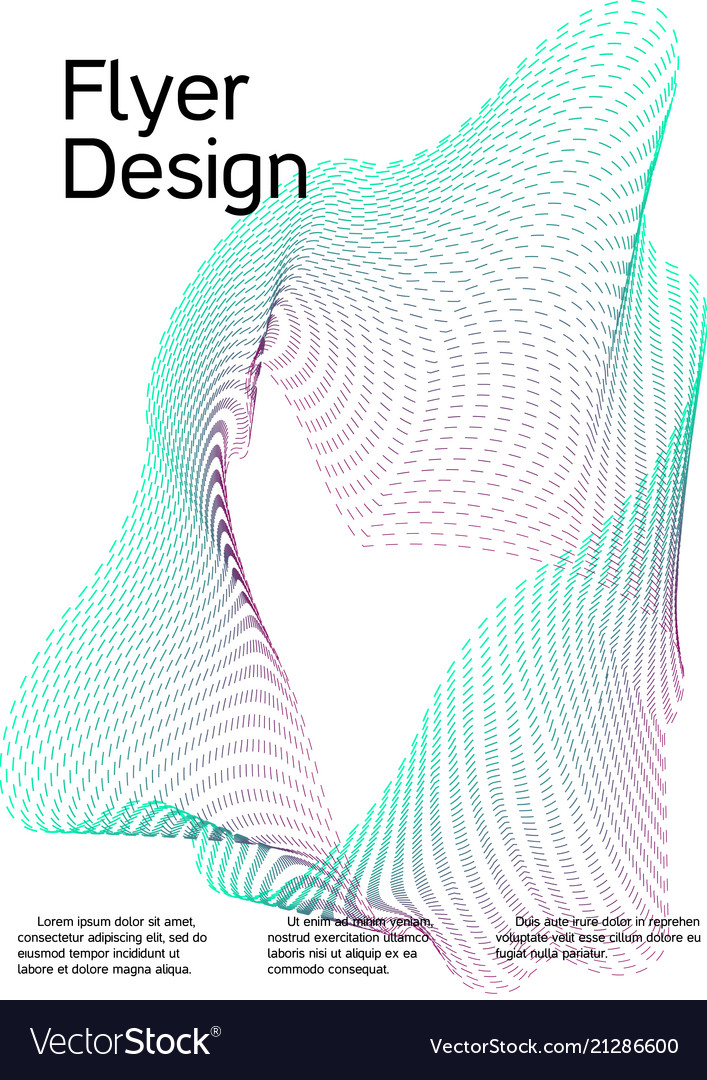 Cover design with abstract lines vector image Cover design with abstract lines