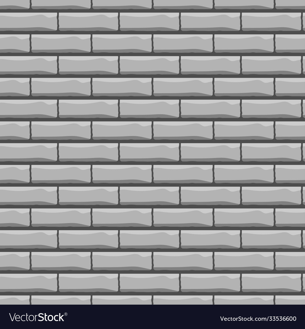 Gray painted brick wall pattern background Vector Image