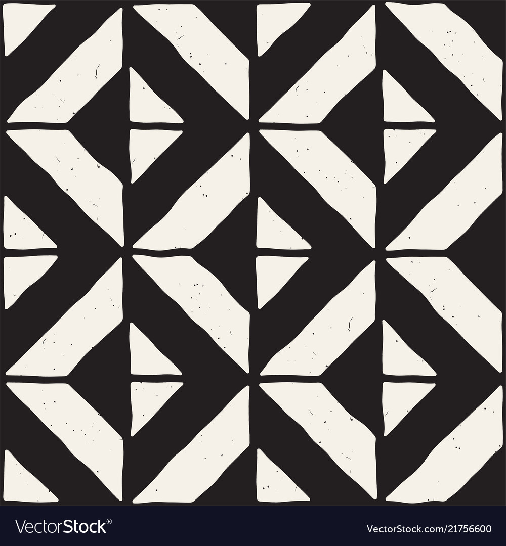 Hand drawn seamless repeating pattern with lines vector image Hand drawn seamless repeating pattern with lines