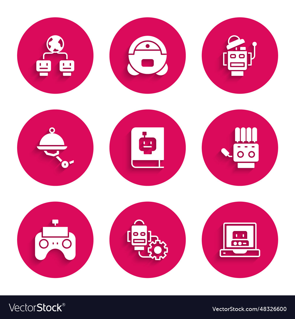 Benutzerdefinierte manuelle Robotereinstellung erstellen vector image Benutzerdefinierte manuelle Robotereinstellung erstellen