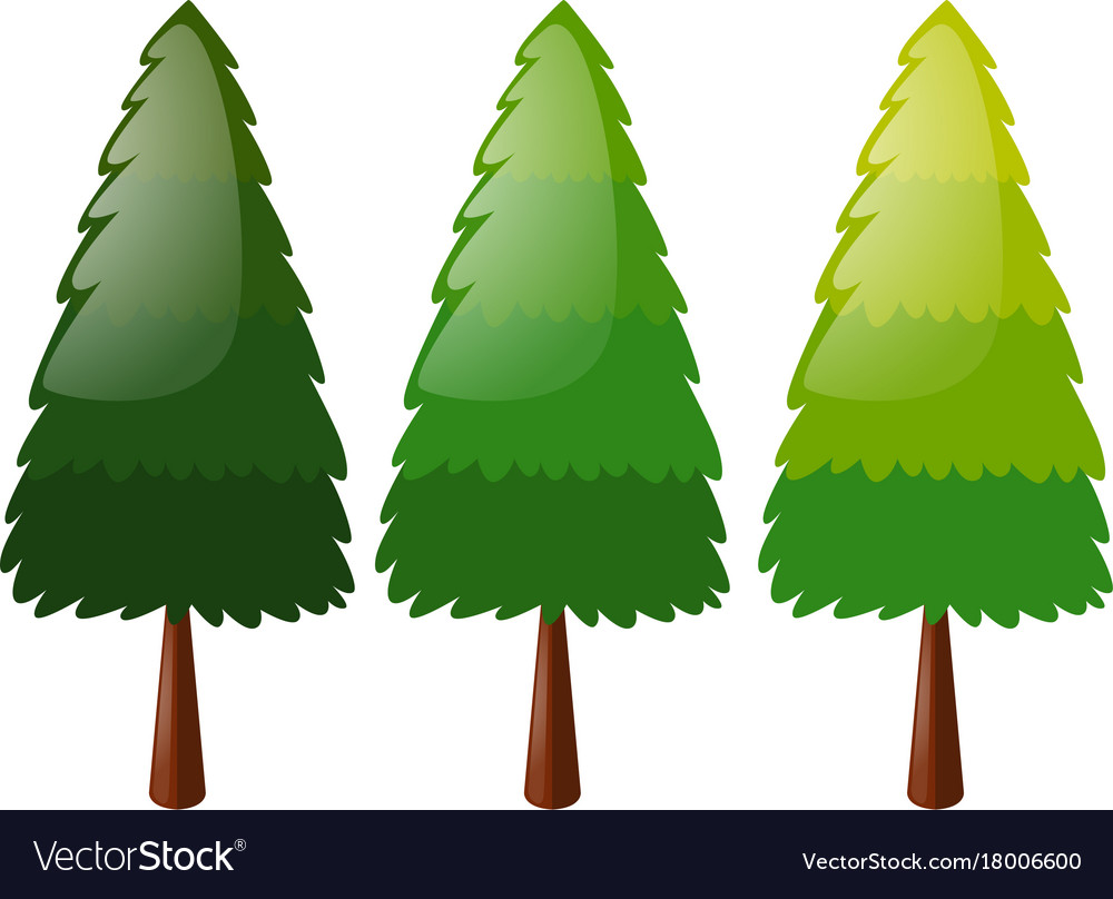 Tree in three colors