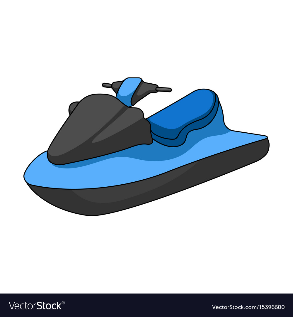 Water scooterextreme sport single icon in cartoon Vector Image