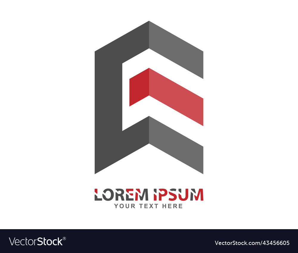 Abstract logo made of an arbitrary shape
