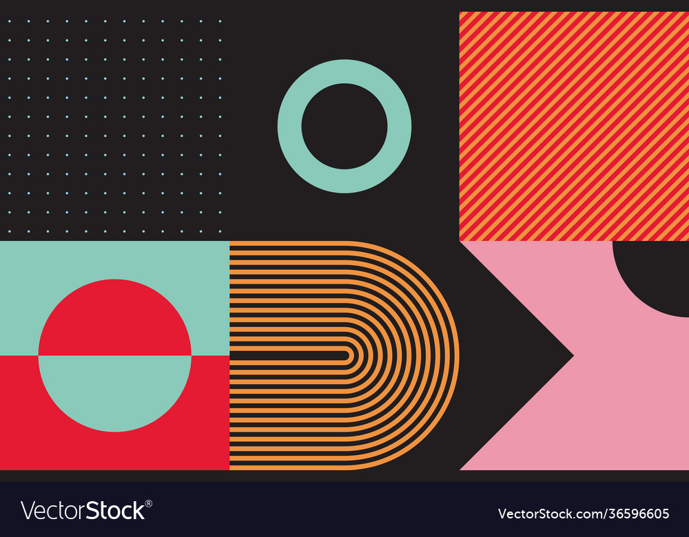 Brutalism design abstract pattern vector image Brutalism design abstract pattern