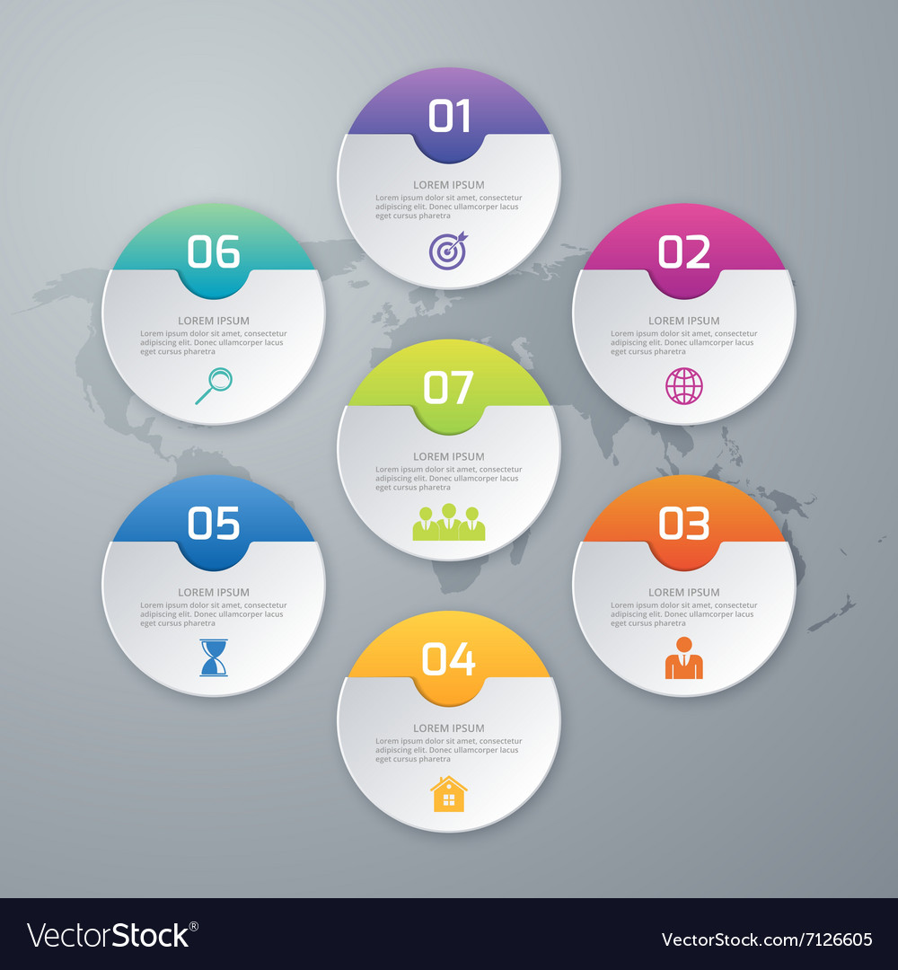 Circles infographics Royalty Free Vector Image
