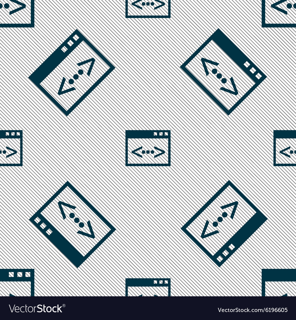 Code Sign Symbol Programmierer Symbol nahtlose Muster