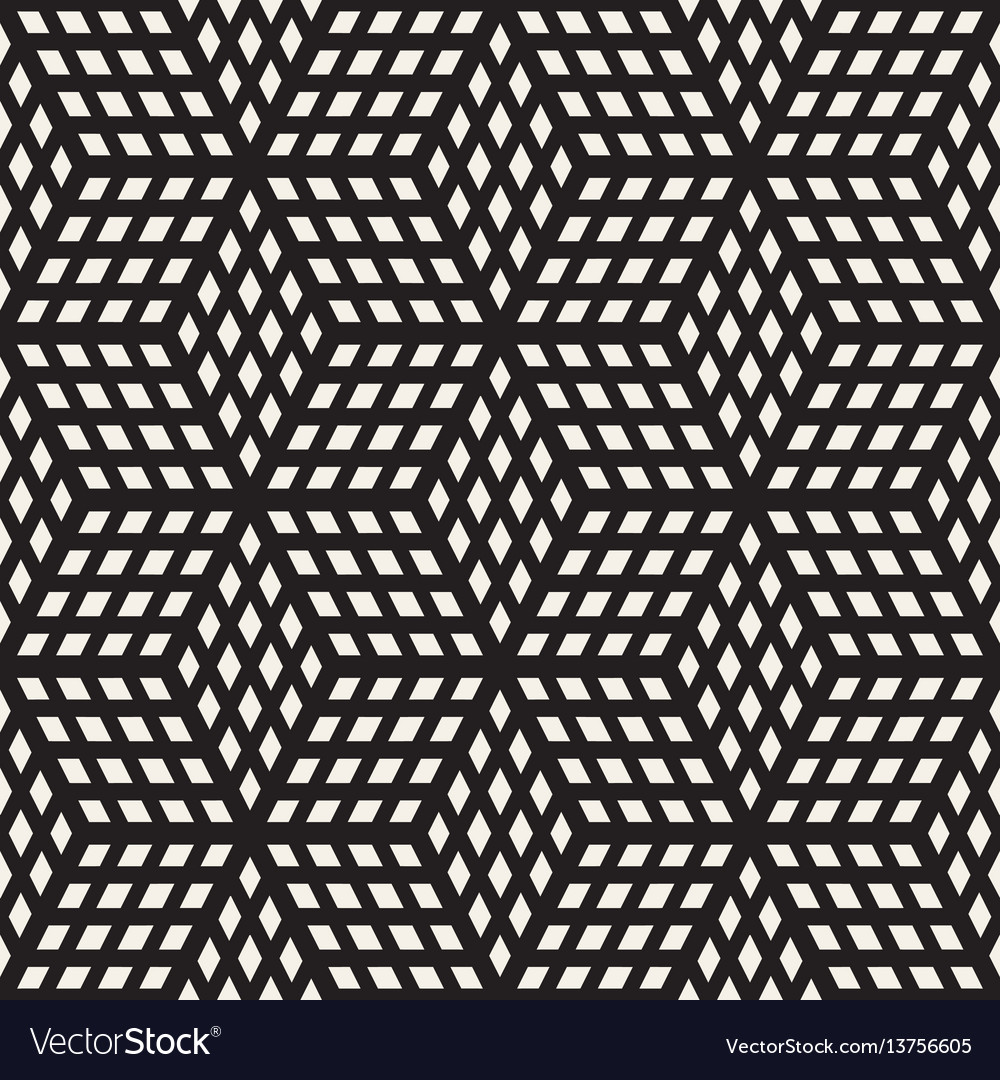 Cubic grid tiling endless stylish texture vector image Cubic grid tiling endless stylish texture