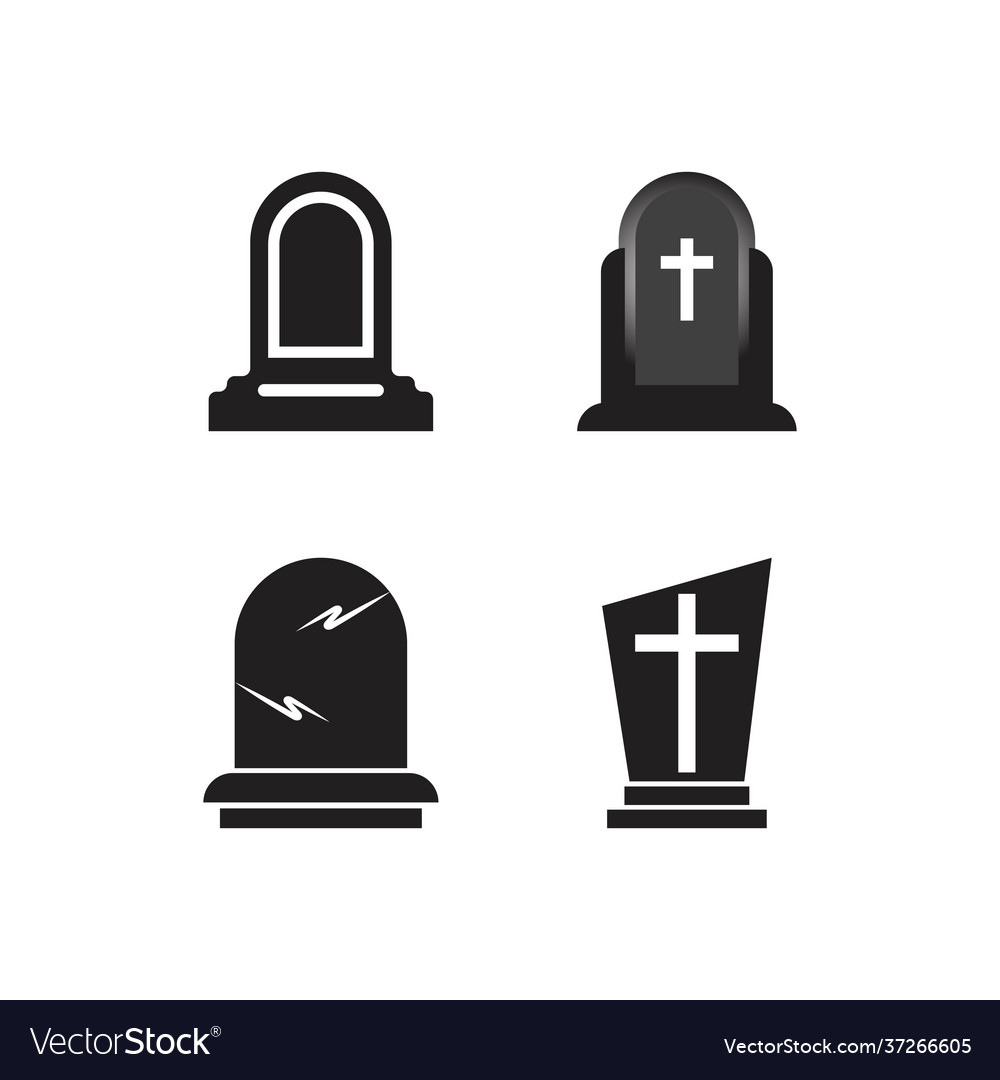 Headstone logo icon Royalty Free Vector Image - VectorStock