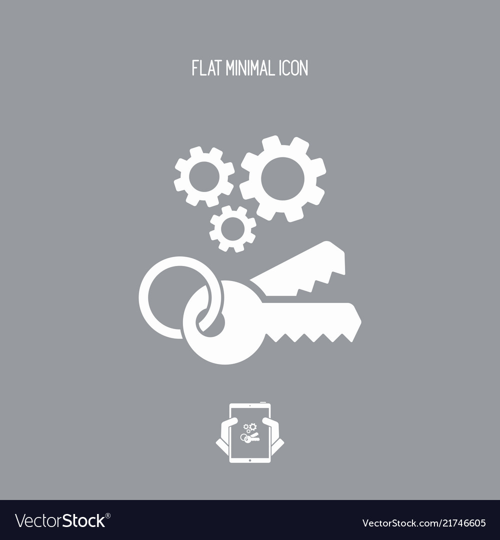 Protected access system icon vector image Protected access system icon