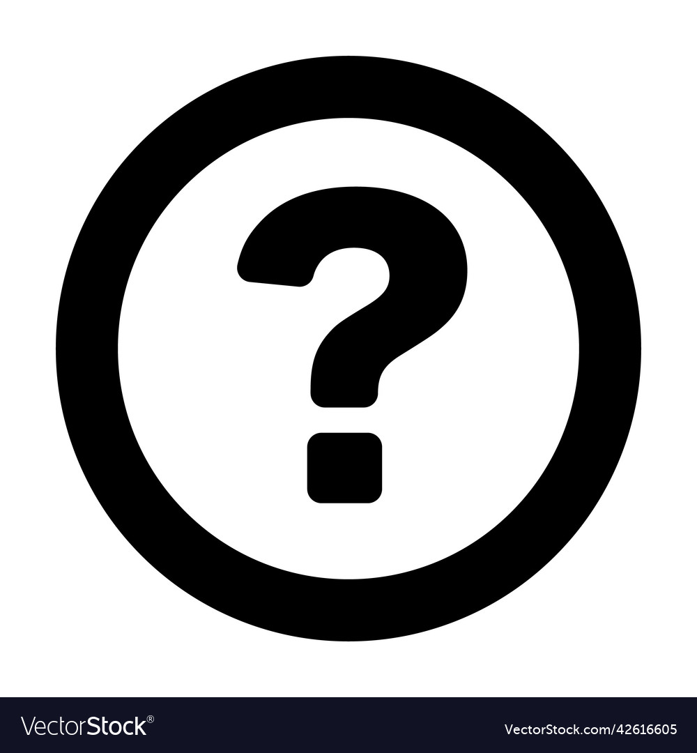 Simple question mark icon about questions
