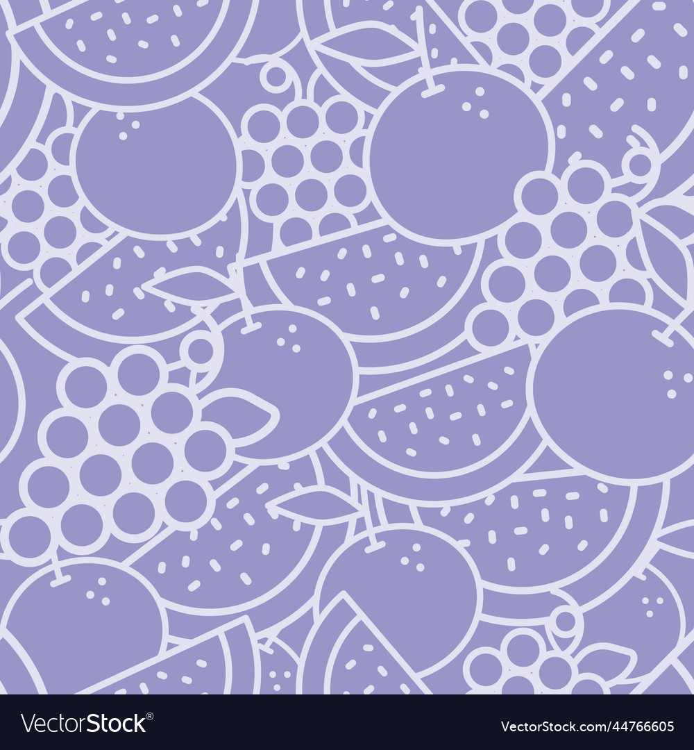 Violet textured fruits repeat pattern Vector Image Violet textured fruits repeat pattern