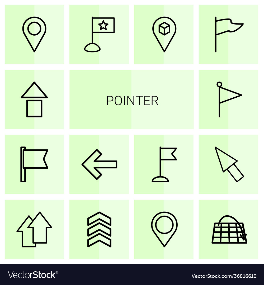 14 pointer icons