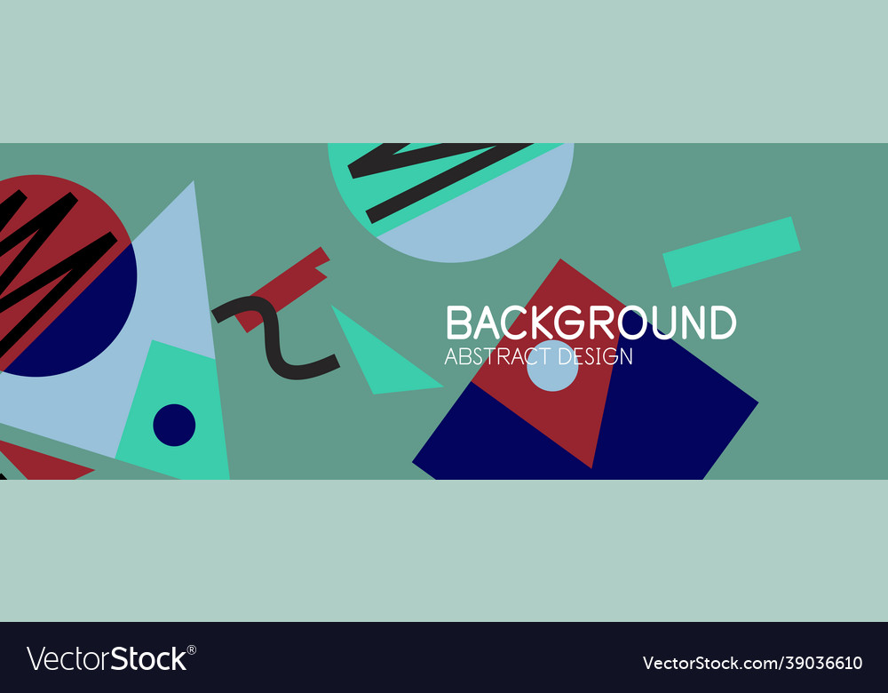 Abstract background with blocks lines geometric Vector Image