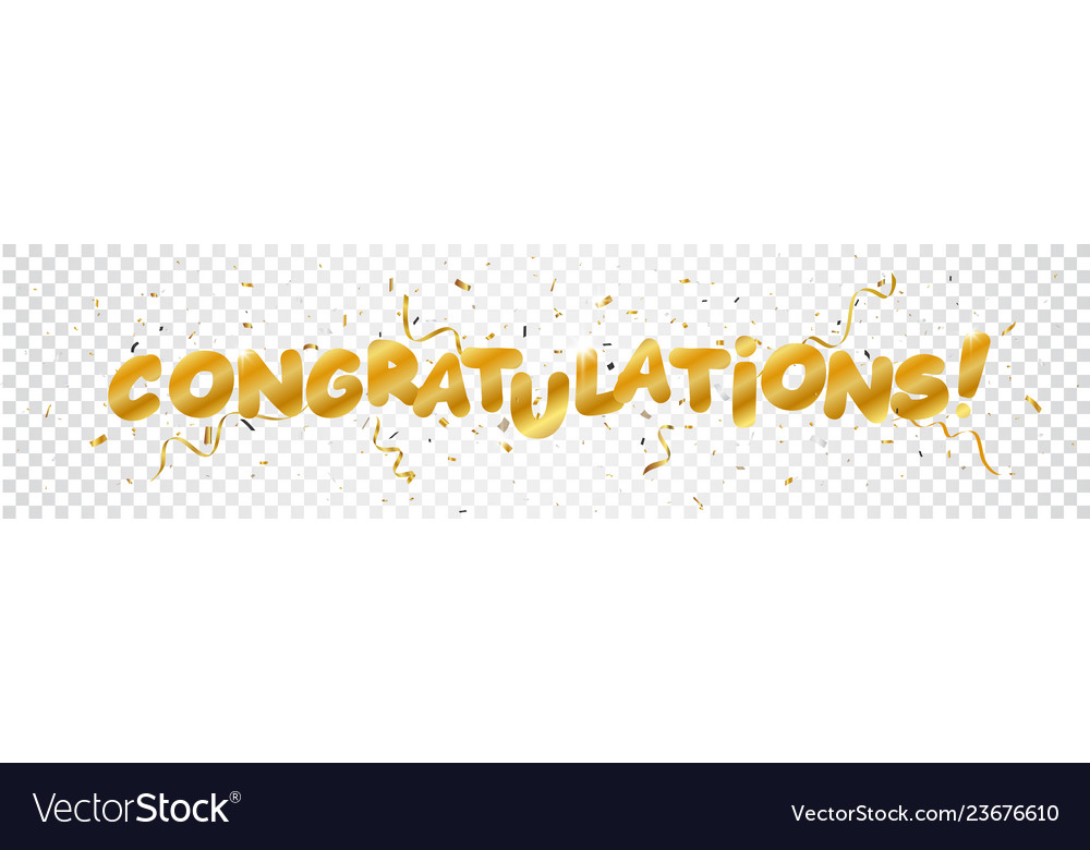 Gold Congratulations Banner Clip Art 7379